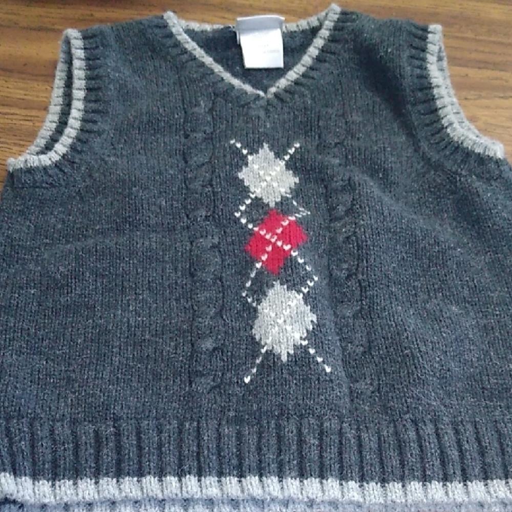 Children's Argyle Sweater Vests 18 Months - Picture 6 of 8